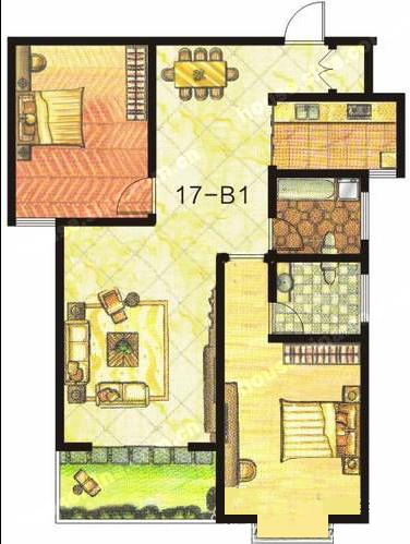 東方明珠 2室2廳2衛1廚1陽台 114.07㎡